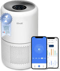 Levoit Luchtreiniger Intelligente HEPA- tegen allergieën pollen en gras, 22 dB stil, reinigt tot 50 m2, Core 300S, bediening via Alexa app
