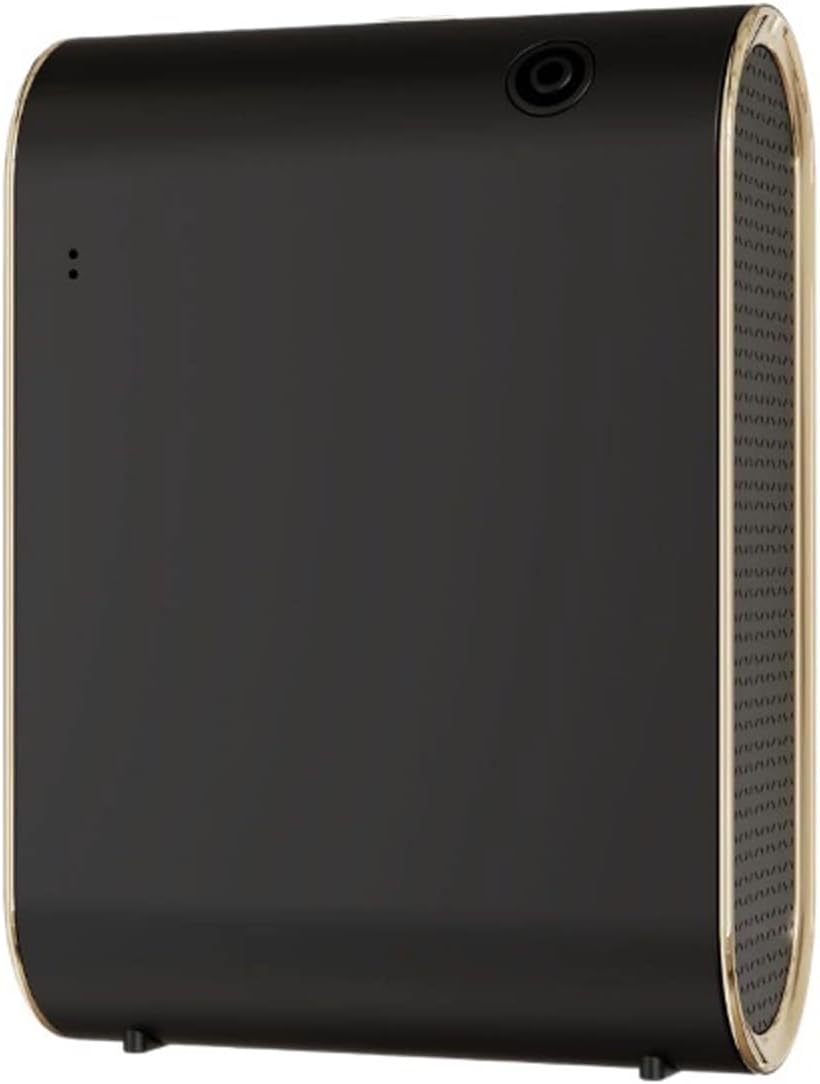 Bnzczy Geuroliediffuser Slimme Geurverspreider, 350 Ml Etherische Olie-aromatherapiemachine, Voor Thuiskantoor(Color:zwart goud), Met Knopbediening