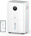 Luchtontvochtiger DREO Slimme van 110 pint, 4500 ft2, watertank van 2 gallon, voor kelder, voor grote ruimte, voor thuis, slaapkamer, badkamer