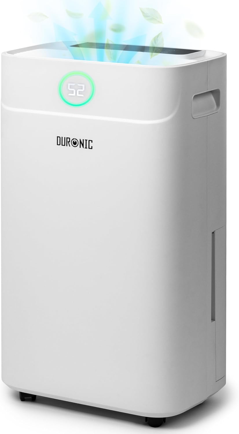 Duronic Luchtontvochtiger DH201 440W Tot 20 liter water per dag Waterreservoir van