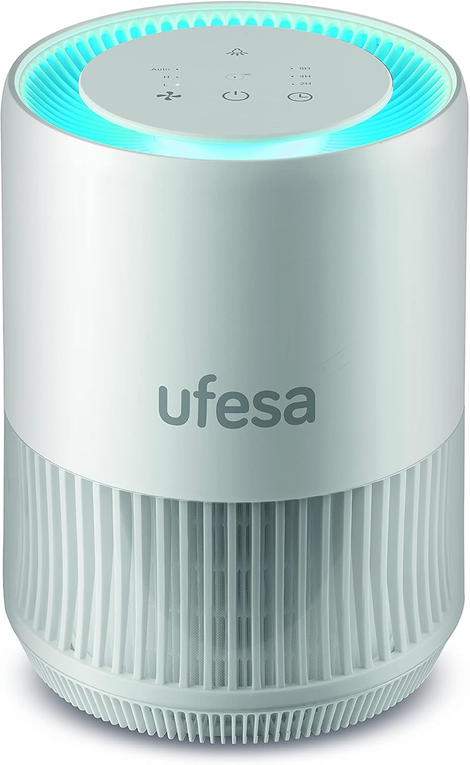 Ufesa Luchtreiniger PF5500, tot 60 m2, dubbele beschermingsfunctie verwijdert 99,9% van de virussen en bacteriën, 4 filters, zeer stil (max 30