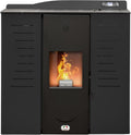 Stufe A Pellet Italia Elektrische kachel Italia, 20 kW, autonomie 16 uur, 5 sterren, rendement 89%, verwarming 130 m2, 5 standen, 24 maanden, zwart