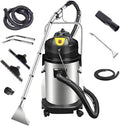 Tapijtreiniger Draagbare dieptereinigingsmachine, 1000 W, 3-in-1 roestvrijstalen tapijt- en stofferingreiniger, 40 liter inhoud, voor banken