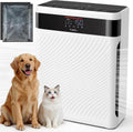TER Air Luchtreiniger, H13 HEPA & wasbaar filter, PM2.5-sensor Smart Auto-modus, voor thuis, met huisdieren, helpt dierenhaar, huidschilfers