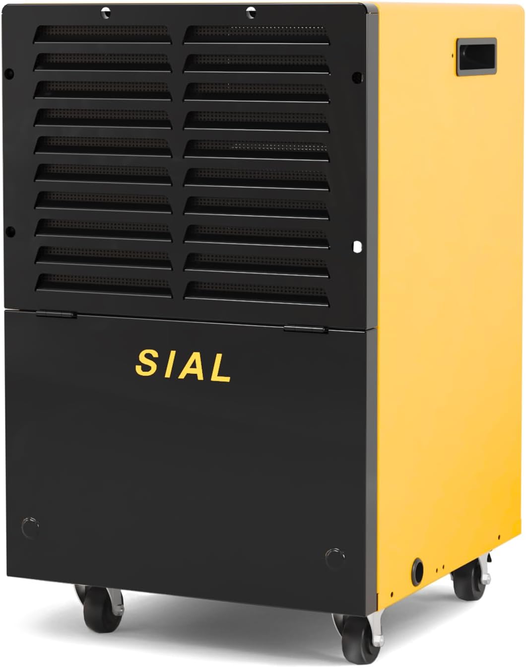 SIAL Luchtontvochtiger Industriële en commerciële, 50 l/dag, voor grote ruimtes, voor kelder, garage en magazijn, draagbaar, met wielen